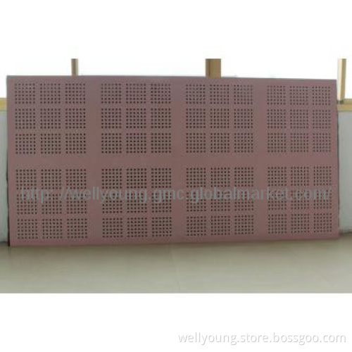 gypsum acoustic perforated building material